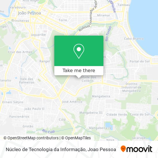 Núcleo de Tecnologia da Informação map