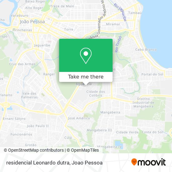 Mapa residencial Leonardo dutra