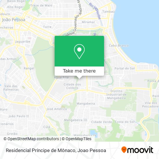 Residencial Príncipe de Mônaco map