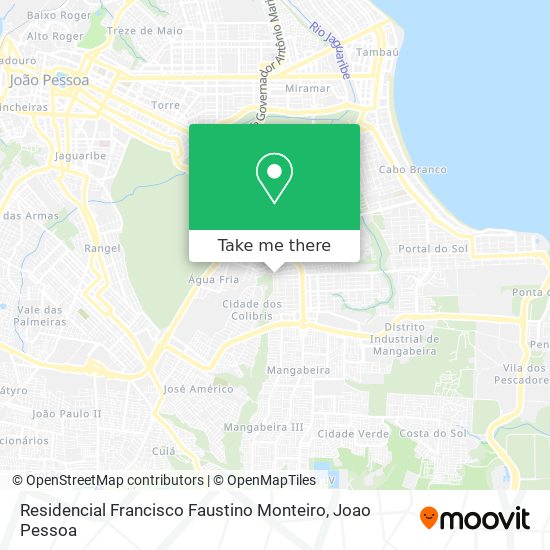 Residencial Francisco Faustino Monteiro map