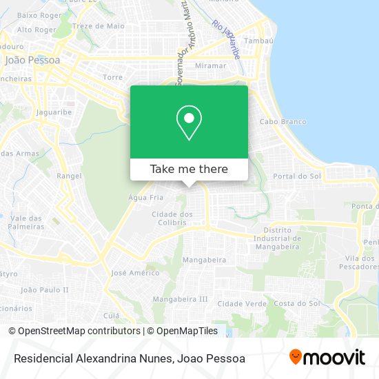 Mapa Residencial Alexandrina Nunes