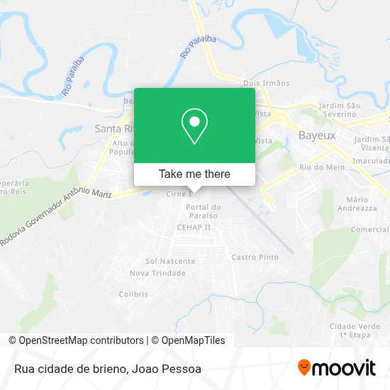 Rua cidade de brieno map