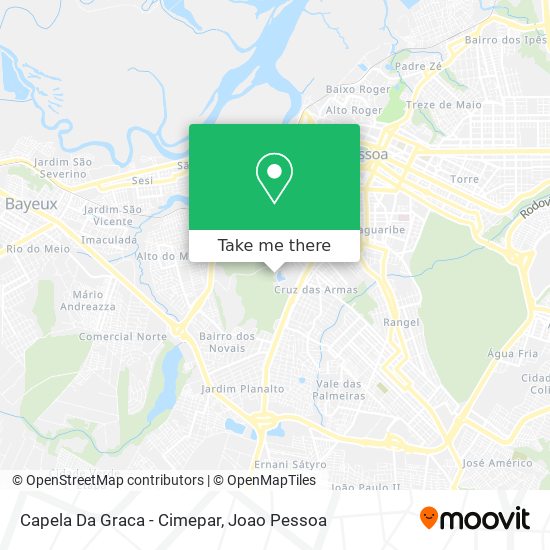 Capela Da Graca - Cimepar map
