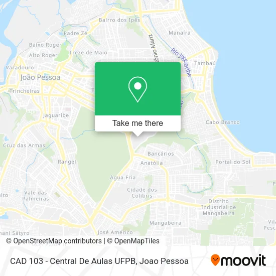 CAD 103 - Central De Aulas UFPB map