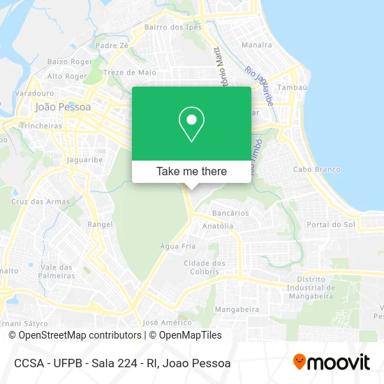 CCSA - UFPB - Sala 224 - RI map