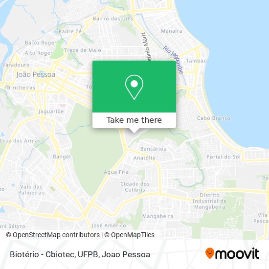 Biotério - Cbiotec, UFPB map