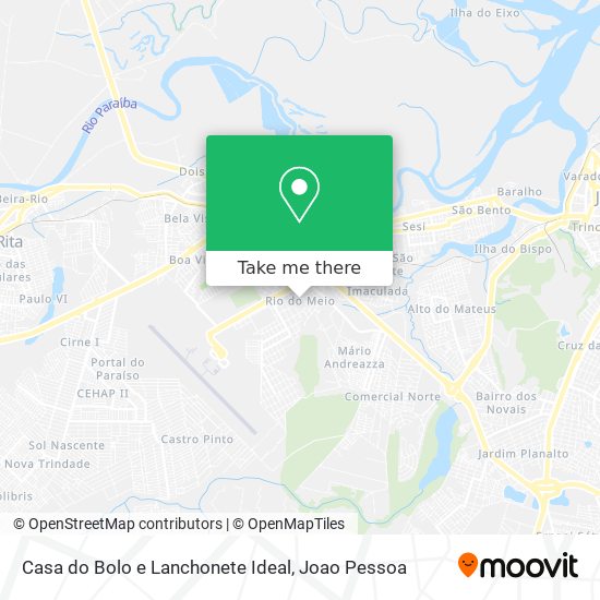Casa do Bolo e Lanchonete Ideal map
