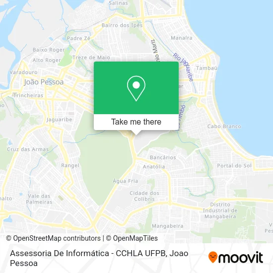 Assessoria De Informática - CCHLA UFPB map