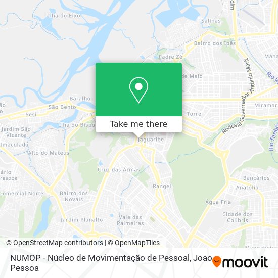 NUMOP - Núcleo de Movimentação de Pessoal map