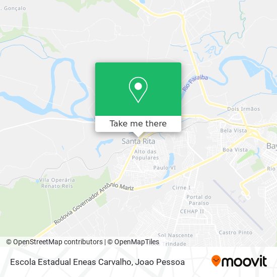 Escola Estadual Eneas Carvalho map