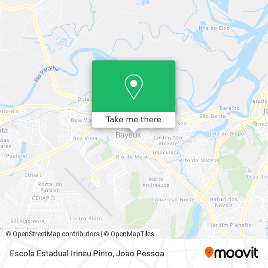 Mapa Escola Estadual Irineu Pinto