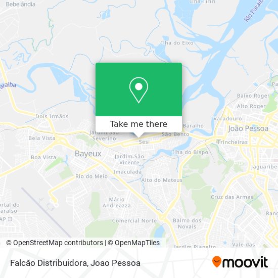 Falcão Distribuidora map