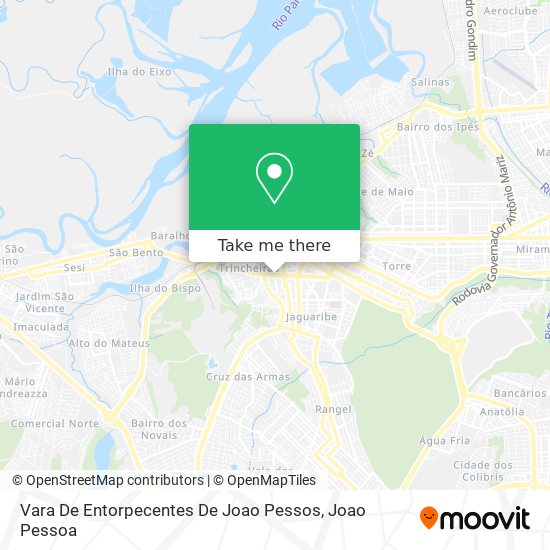 Mapa Vara De Entorpecentes De Joao Pessos