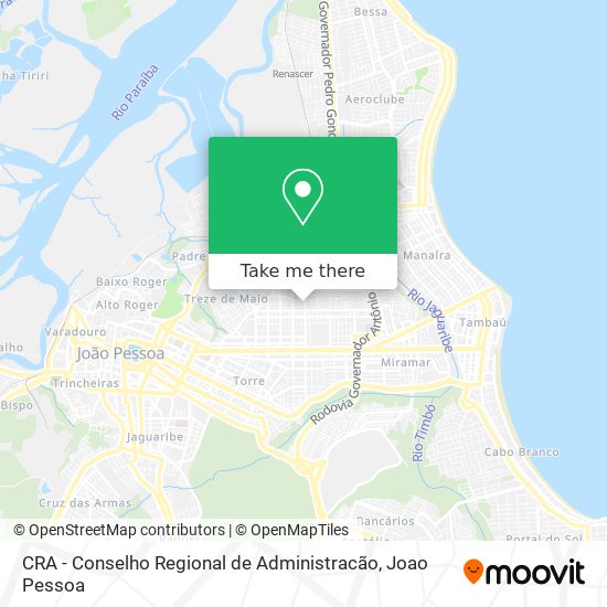 CRA - Conselho Regional de Administracão map