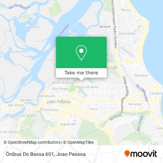 Ônibus Do Bessa 601 map