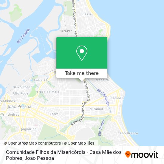 Comunidade Filhos da Misericórdia - Casa Mãe dos Pobres map