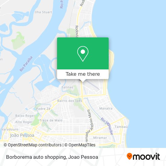 Borborema auto shopping map