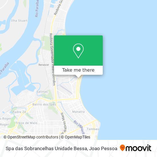 Mapa Spa das Sobrancelhas Unidade Bessa