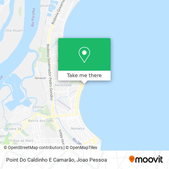 Point Do Caldinho E Camarão map