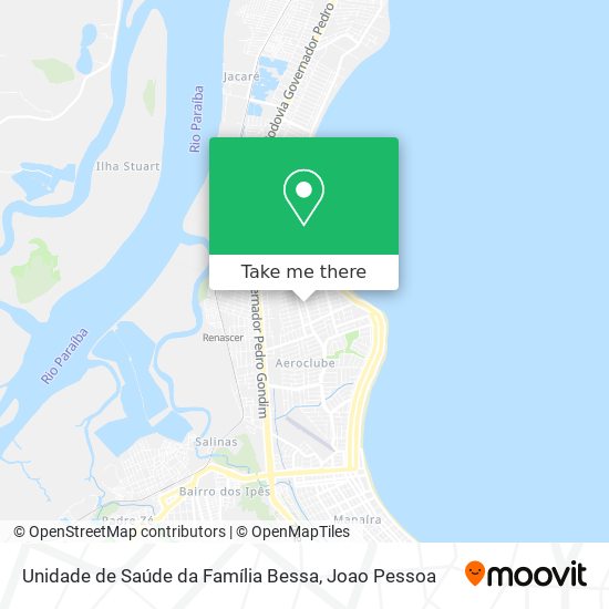 Mapa Unidade de Saúde da Família Bessa