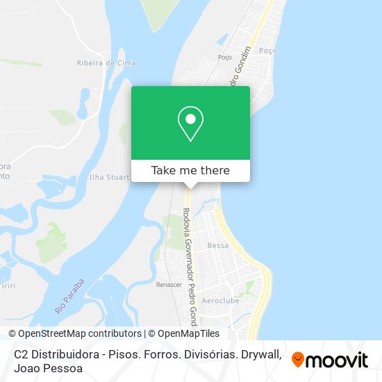 C2 Distribuidora - Pisos. Forros. Divisórias. Drywall map