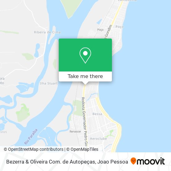 Bezerra & Oliveira Com. de Autopeças map