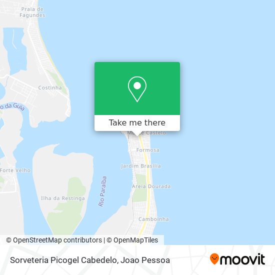 Sorveteria Picogel Cabedelo map