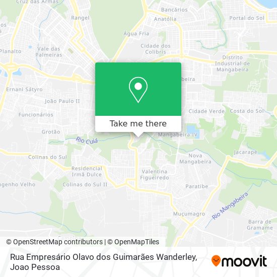 Rua Empresário Olavo dos Guimarães Wanderley map