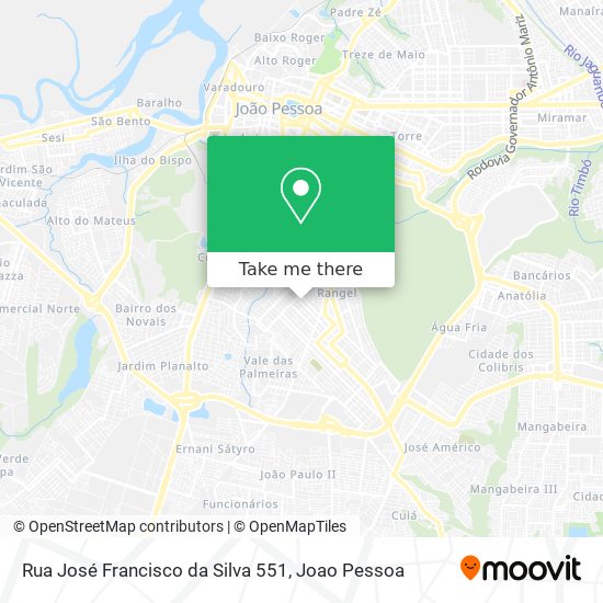 Rua José Francisco da Silva 551 map