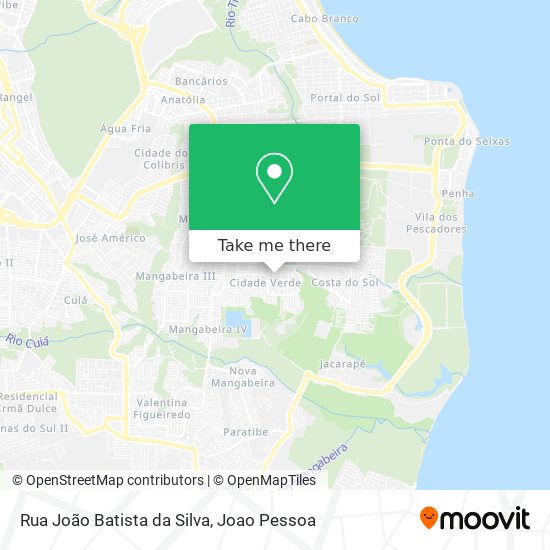 Rua João Batista da Silva map