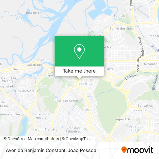 Avenida Benjamin Constant map