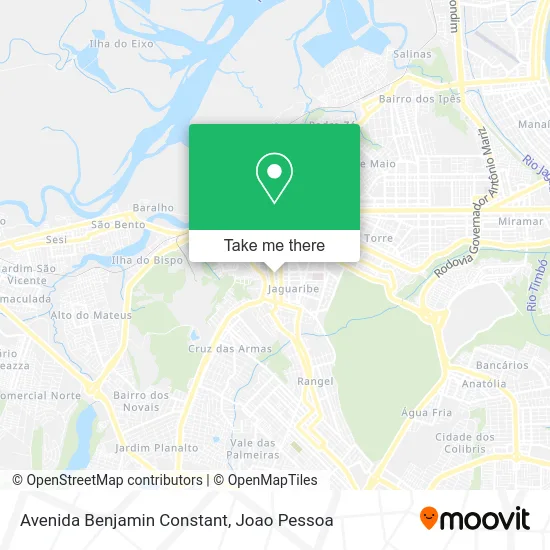 Avenida Benjamin Constant map