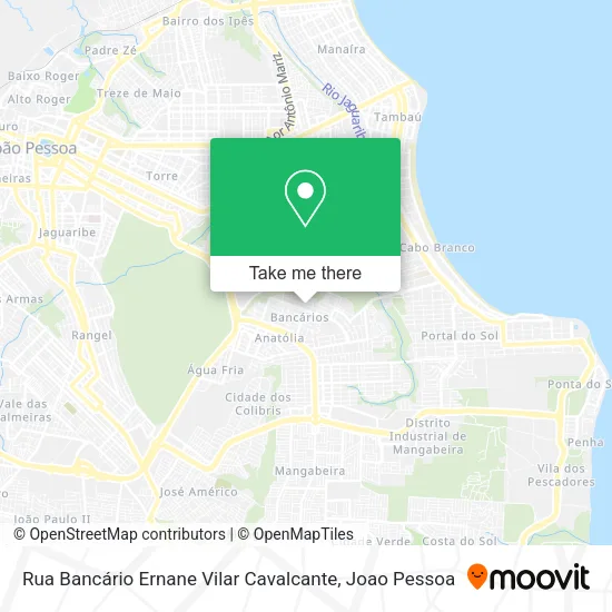 Rua Bancário Ernane Vilar Cavalcante map