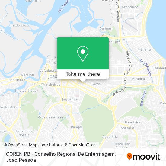 COREN PB - Conselho Regional De Enfermagem map