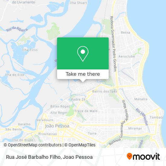 Rua José Barbalho Filho map
