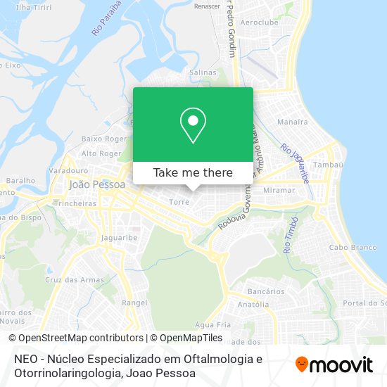 NEO - Núcleo Especializado em Oftalmologia e Otorrinolaringologia map