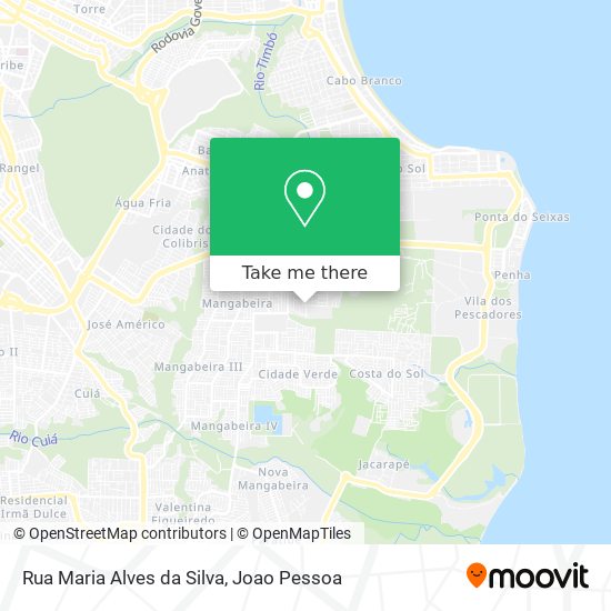 Mapa Rua Maria Alves da Silva