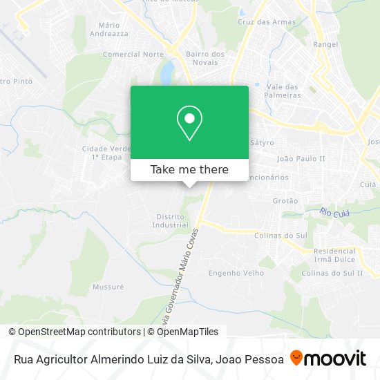 Rua Agricultor Almerindo Luiz da Silva map