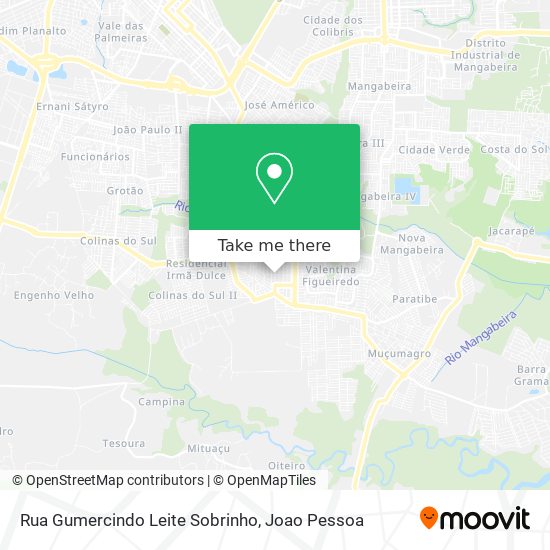 Rua Gumercindo Leite Sobrinho map