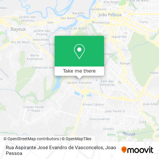 Rua Aspirante José Evandro de Vasconcelos map