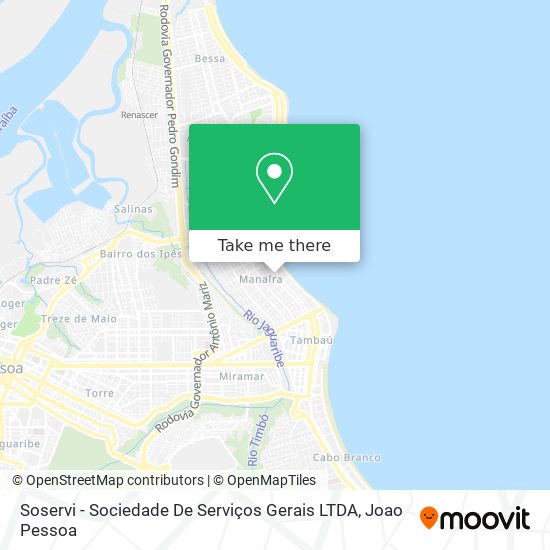 Soservi - Sociedade De Serviços Gerais LTDA map