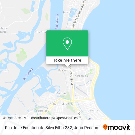 Mapa Rua José Faustino da Silva Filho 282