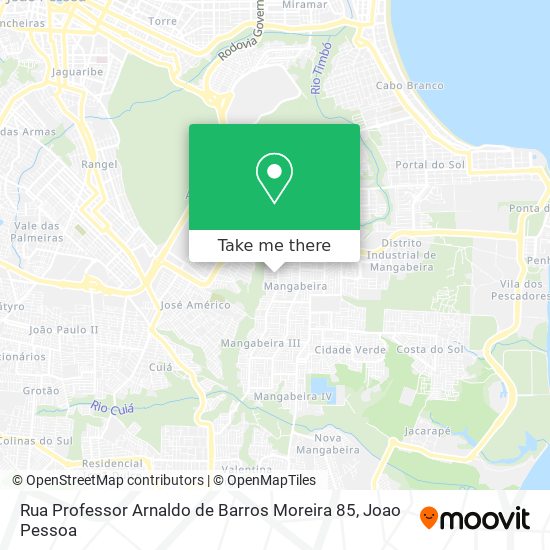 Rua Professor Arnaldo de Barros Moreira 85 map