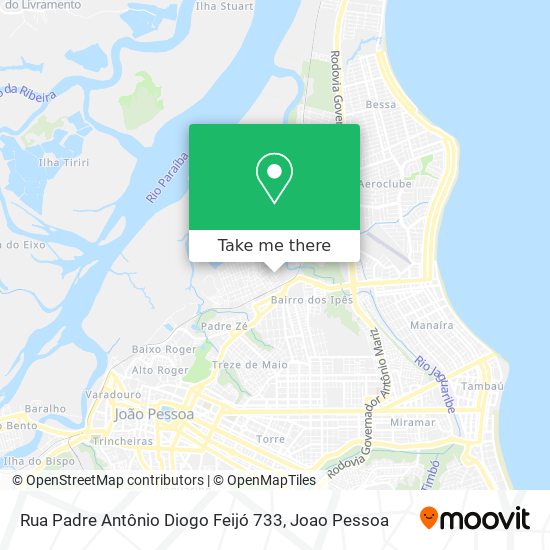 Rua Padre Antônio Diogo Feijó 733 map