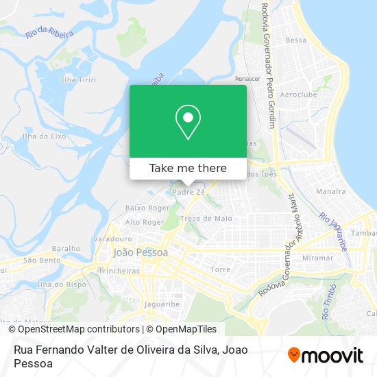 Rua Fernando Valter de Oliveira da Silva map