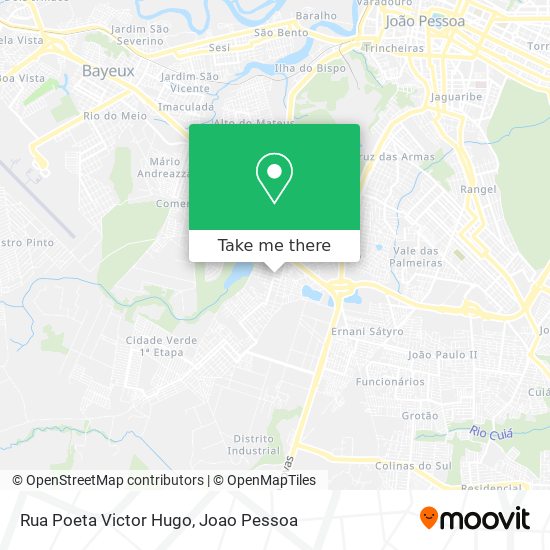 Mapa Rua Poeta Victor Hugo