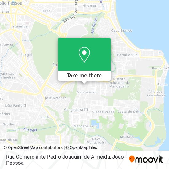 Rua Comerciante Pedro Joaquim de Almeida map