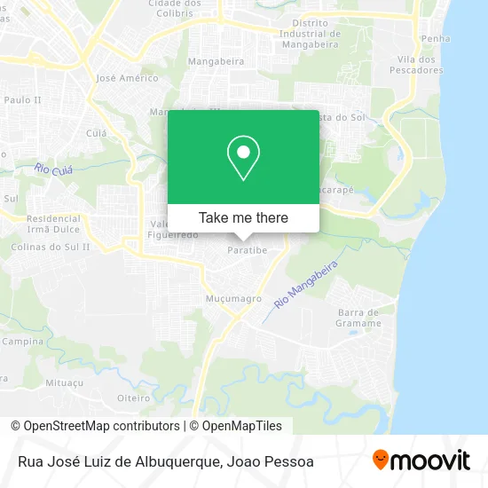 Rua José Luiz de Albuquerque map