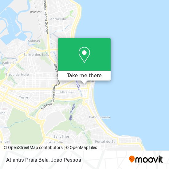 Atlantis Praia Bela map