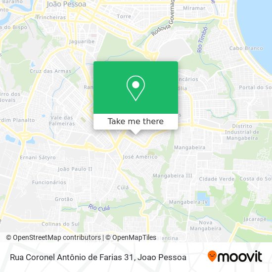Mapa Rua Coronel Antônio de Farias 31